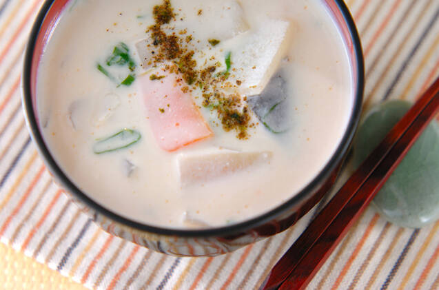 塩鮭の豆乳粕汁