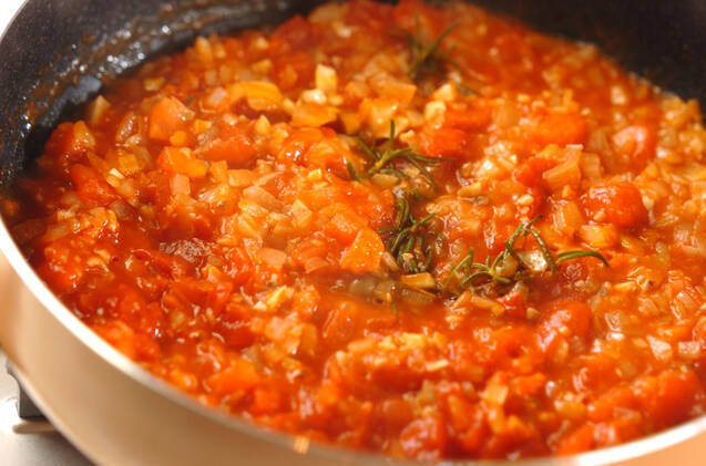 具だくさんトマトソースの作り方の手順5