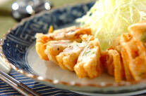 レンコンのはさみ揚げ