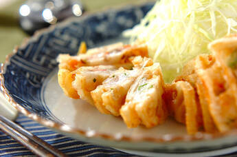 レンコンのはさみ揚げ