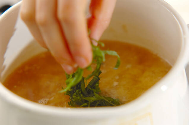 納豆のみそ汁の作り方の手順3