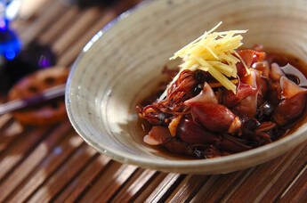 ホタルイカのショウガ煮