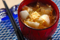 麩のかきたま汁