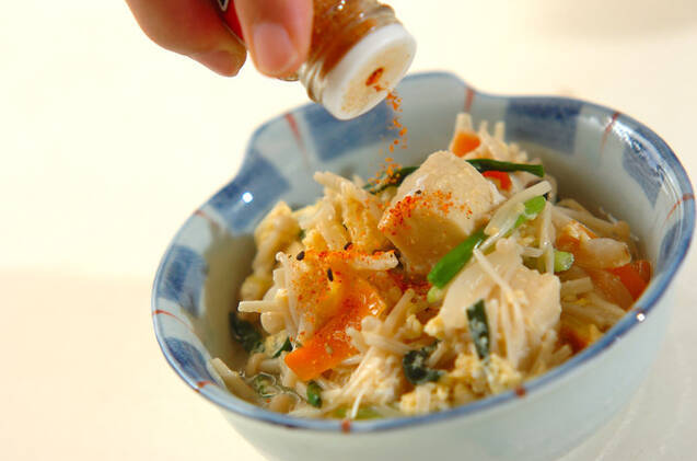 高野豆腐と玉ネギの卵とじの作り方の手順8