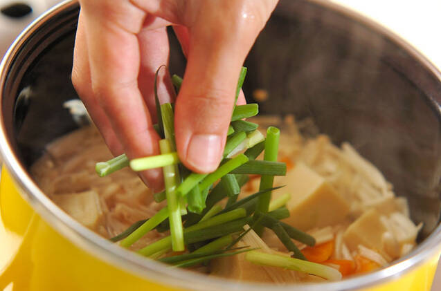 高野豆腐と玉ネギの卵とじの作り方の手順7