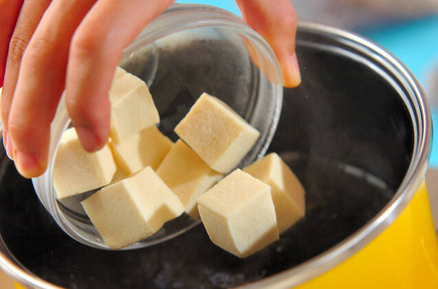 高野豆腐と玉ネギの卵とじの作り方の手順6