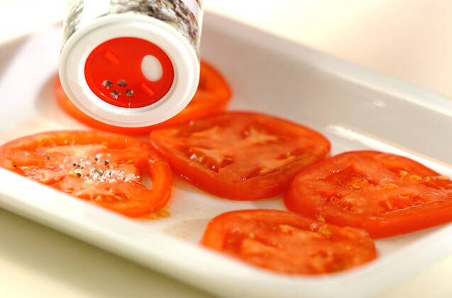 スライストマトの作り方の手順1