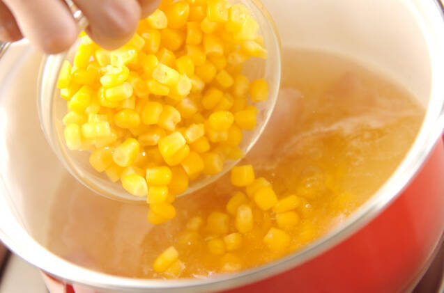 パリパリ豆乳スープの作り方の手順4