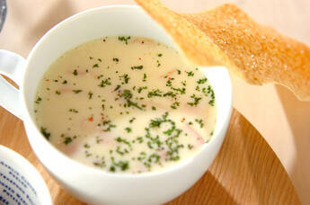 パリパリ豆乳スープ