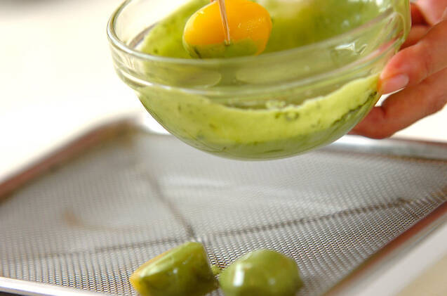 マロンナッツ抹茶チョコの作り方の手順3