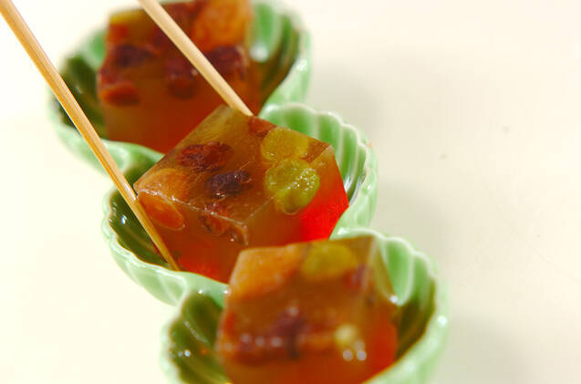 ウーロン茶の豆寒天ゼリーの作り方の手順2