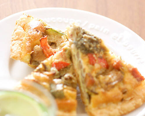 ゴルゴンゾーラを使ったきのこのキッシュ