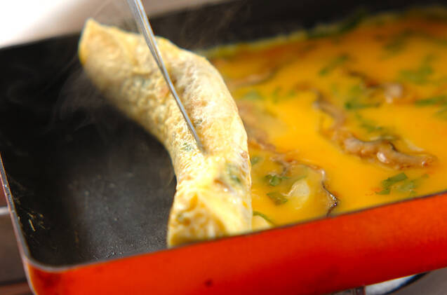 アナゴの卵焼きの作り方の手順3