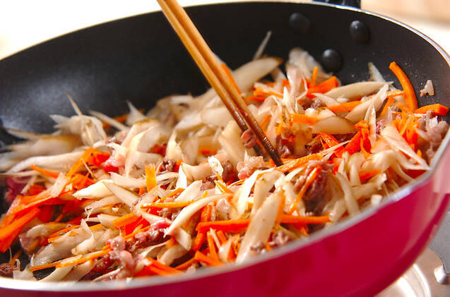 牛ゴボウ佃煮ご飯の作り方の手順5