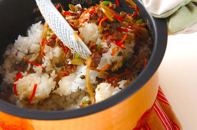 牛ゴボウ佃煮ご飯の作り方の手順7