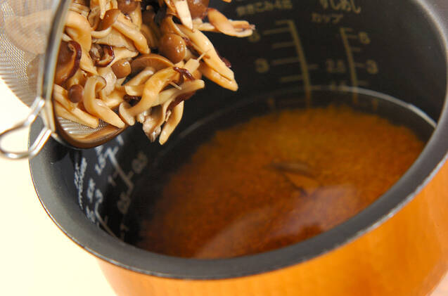 キノコ炊き込みご飯の作り方の手順6