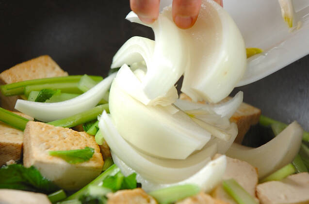 焼き豆腐のピリ辛みそ炒めの作り方の手順6