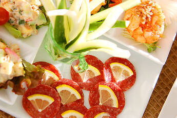 レモンのせサラミ