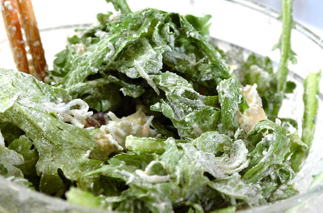 菊菜としらすのかき揚げ　の作り方の手順7