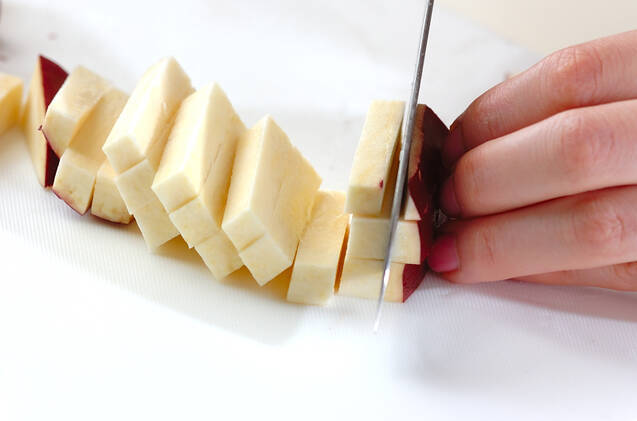 菊菜としらすのかき揚げ　の作り方の手順2