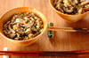 冷凍キノコの炊き込みご飯の作り方の手順