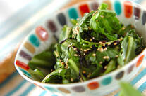 菊菜の塩昆布和え