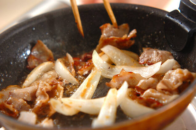豚肉のオイスターマヨ炒めの作り方の手順3