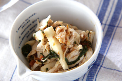 鶏ささみの梅ジソ和え