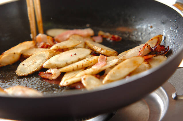 新ゴボウのチーズまぶしの作り方の手順3