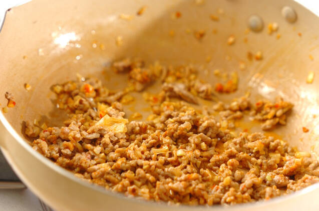 麻婆丼の作り方の手順5