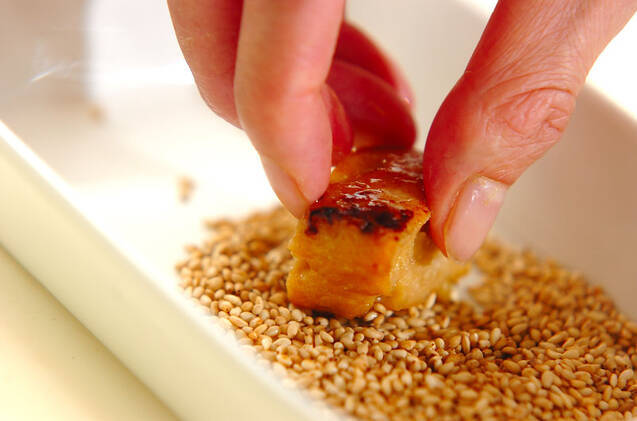 鶏肉の松風焼きの作り方の手順3