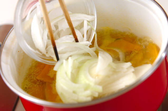 カボチャのポタージュの作り方の手順4