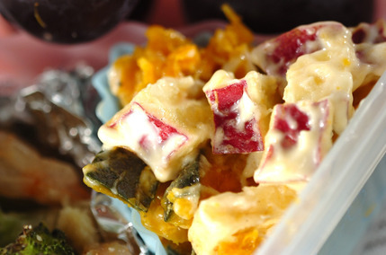 カボチャとサツマイモのサラダ