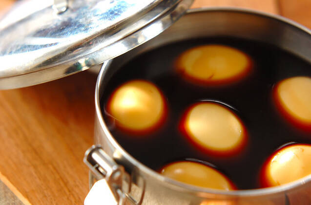 エスニック風味！オイスターソースの半熟煮卵