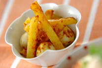 ウズラの卵とジャガイモのカレー炒め
