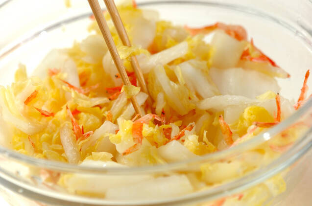 中華風白菜の塩麹漬けの作り方の手順3