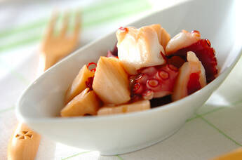 タコとレンコンのきんぴら