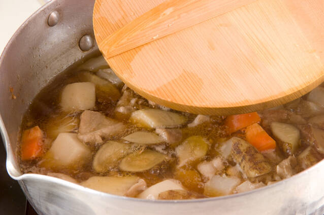 根菜と豚肉のあっさり煮の作り方の手順9