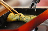 ホウレン草とウインナーの卵焼きの作り方3