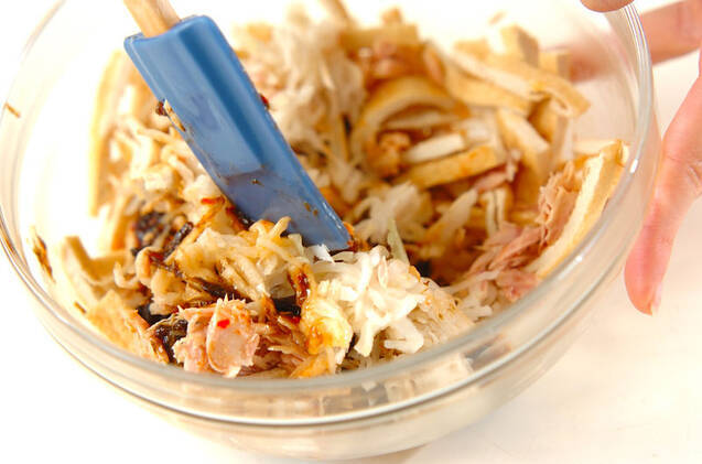 切干し大根ののり和えの作り方の手順5