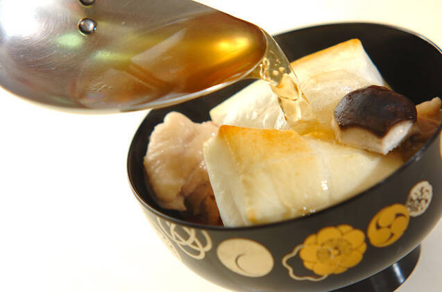 焼き餅入りおすましのお雑煮の作り方の手順7