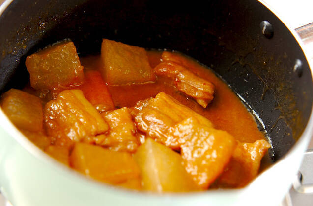 豚バラ肉と冬瓜のみそ煮の作り方の手順3