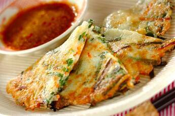 野菜たっぷり!ジャガイモ入りもちもちチヂミ