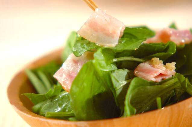 ホウレン草のサラダの作り方の手順8