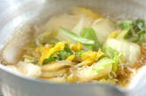 白菜とシラス干しのサッと煮の作り方1