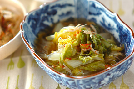 白菜とシラス干しのサッと煮