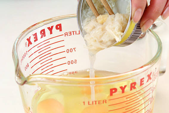 ホタテ入り卵焼きの作り方の手順1