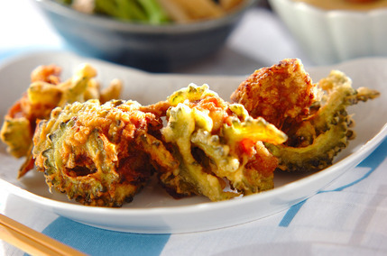 ゴーヤのカレー天ぷら