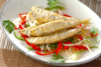 ワカサギのカラフルマリネ