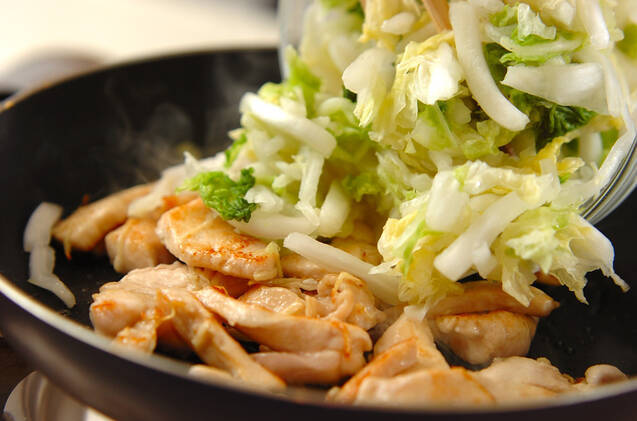 簡単！白菜を大量消費 鶏肉のシャッキリ炒め 余った白菜の活用にもの作り方の手順6